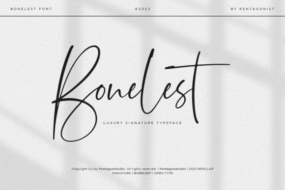 Bonelest: A Delightful Script Font