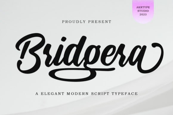 Bridgera: A Magical Script Font