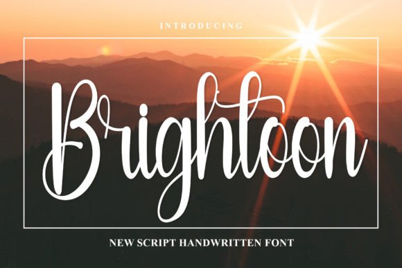 Brightoon: A Handwritten Font for Crafters