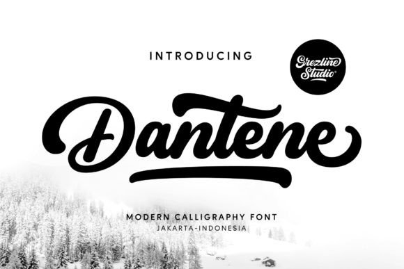 Dantene: A Modern Calligraphy Font for Web Design