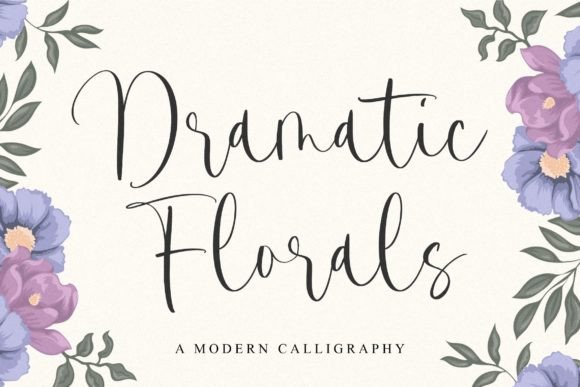 Dramatic Florals Font for Business