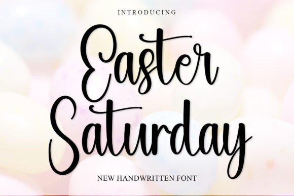 Easter Saturday Font for Web Design
