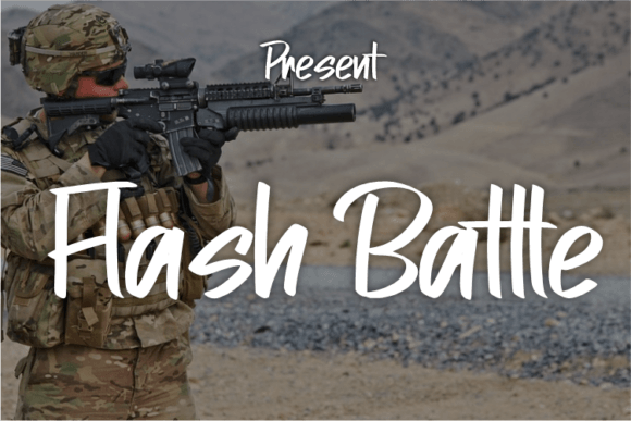 Flash Battle Font for Bold Design