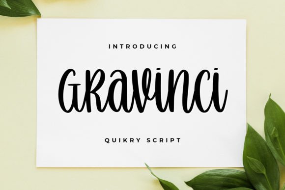 Gravinci: A Delicate Script Font