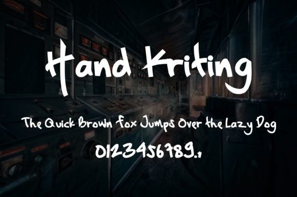 Hand Kriting: A Elegant Handwriting Font
