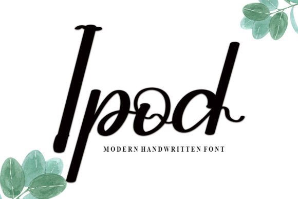 Ipod: A Handwritten Font for Web Design
