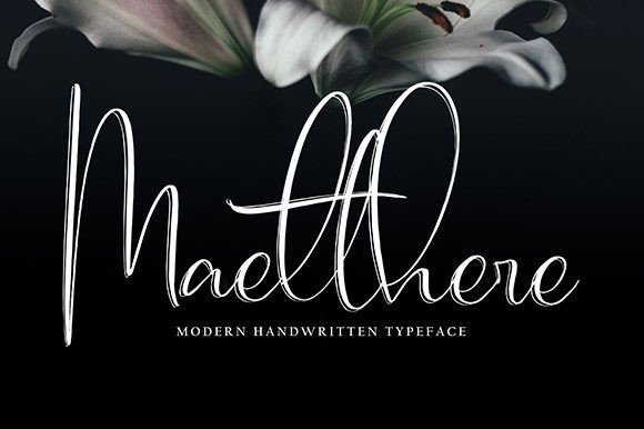 Maetthere: A Script Font for Creative Makers