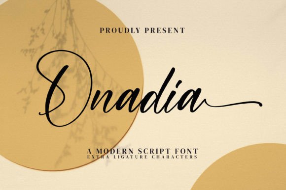 Onadia: Elegant Script Font for Crafters