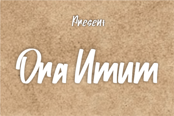 Ora Umum Font: Elegant Script for Creative Projects