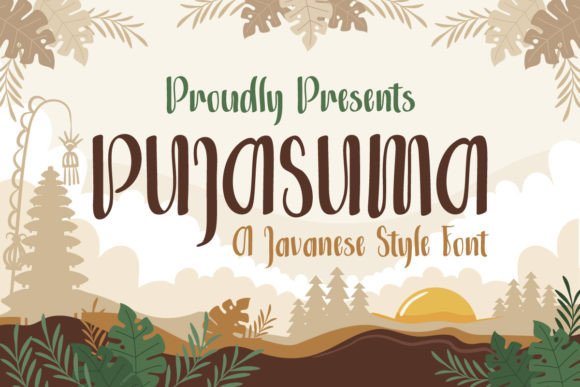Pujasuma: A Elegant Script Font
