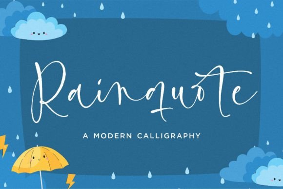 Rainquote: A Font That Elevates Your Brand