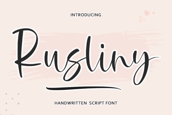 Rusliny: A Creative Font for Web Design