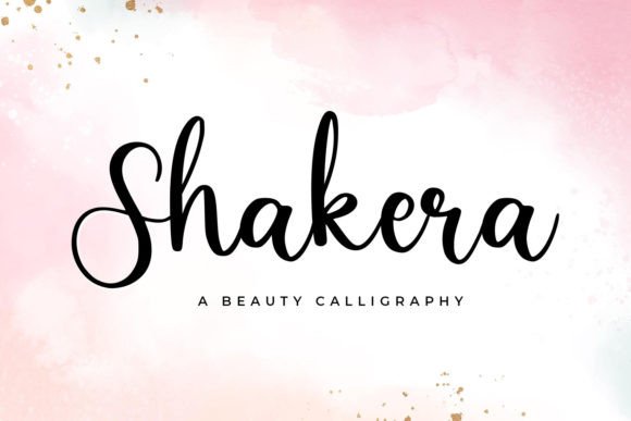 Shakera: A Delicate Script Font