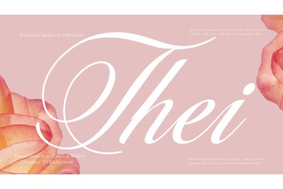 Thei: A Luxurious Script Font for Business