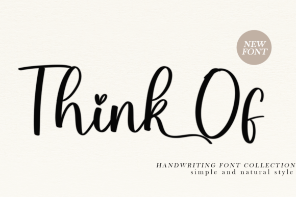 Think of: A Stylish Handwritten Font