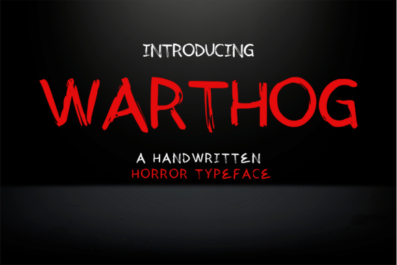 Warthog: A Horror Script Font